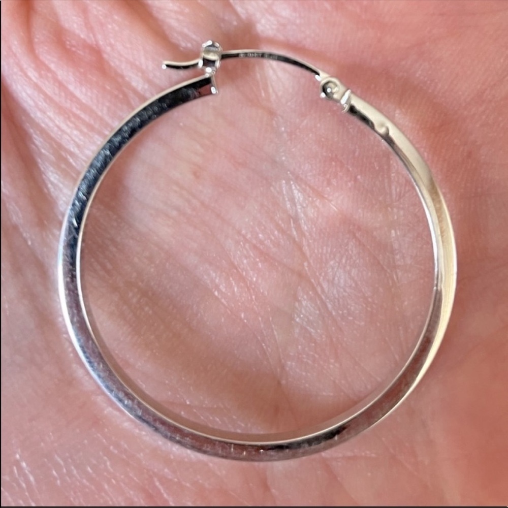 14k Gold Hoops Hoop Earrings View 3